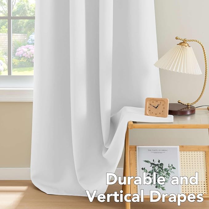 H.VERSAILTEX White Curtains for Bedroom Thermal Insulated Living Room Curtains - Image 8