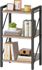 HOOBRO Bookshelf, 3-Tier Industrial Bookcase, Book Shelf Storage Organizer by HOOBRO