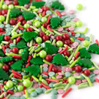 Sweets Indeed Sprinkles, Edible Sprinkle Mix, Perfect for Cake Decorations, Baking, Ice Cream, Cookies, Cupcake Topper, 4 ounces (Christmas)