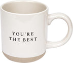 Sweet Water Decor You're The Best Stoneware Coffee Mug | Inspirational Mug | Novelty Coffee Mugs | Microwave & Dishwasher Safe | 14oz Coffee Cup