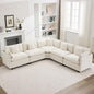 113'' V Shaped Cloud Sectional Sofa, Oversized Deep Seat Couches by WUTUTUEE
