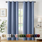 MIULEE Blackout Curtains for Bedroom 2 Panels 40 x 72 Inch Long Denim Blue | by MIULEE