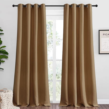 NICETOWN Sleek Blackout Curtains 90 inches Length by NICETOWN