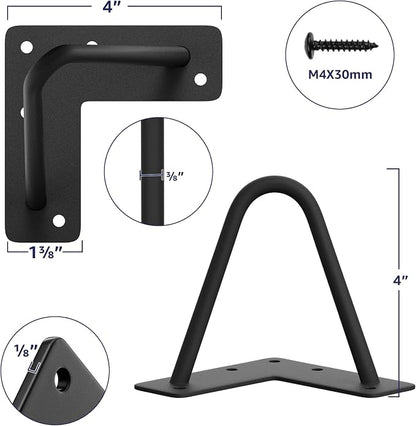 SMARTSTANDARD 4 Inch Heavy Duty Hairpin Furniture Legs, Metal Home DIY Projects - Image 2