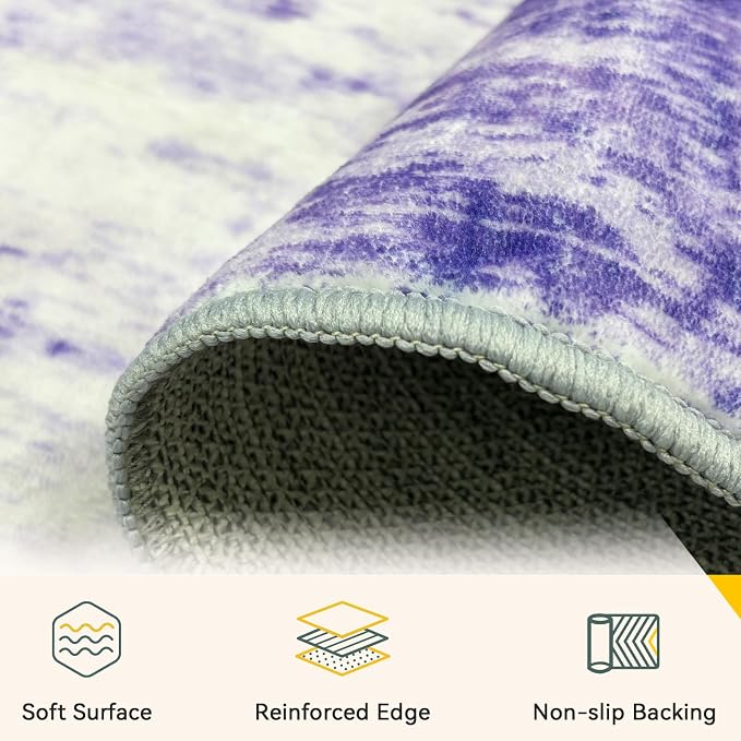 RELEANY Washable 2'x3' Abstract Area Rug - Image 4