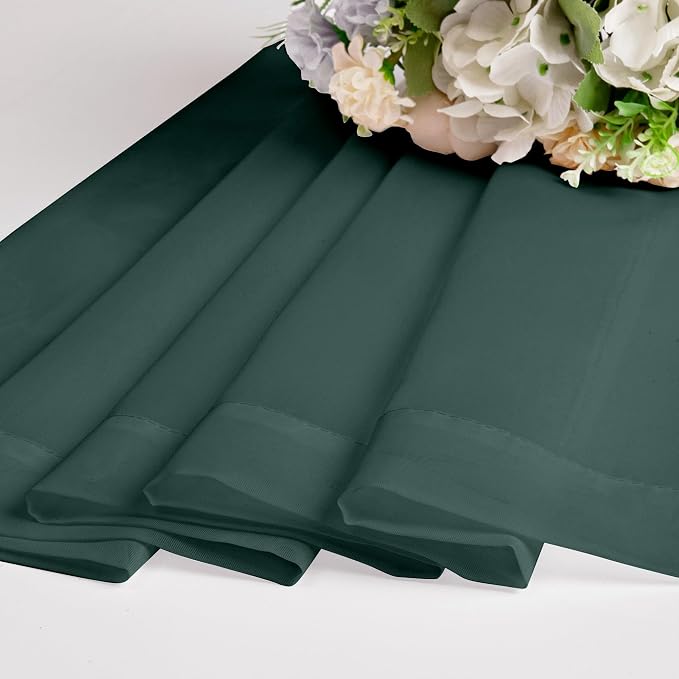 Green Sheer Curtains 54 Inch Length 2 Panels Set - Image 4