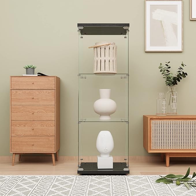 LFT HUIMEI2Y Glass Display Cabinet 3-Shelf by LFTHUIMEI2Y