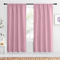 NICETOWN Blackout Curtains for Living Curtains, Rouge Pink, 2 Panels, 42 by 72 by NICETOWN