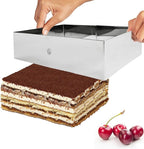 NewlineNY Stainless Steel Cake Mousse Ring Molding Forming (Rectangular Cake Pastry Rings)