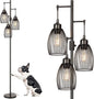 68’’ Dimmable Floor Lamp, 3 x 800LM LED Edison Bulbs Included, Industrial Floor by Torondo