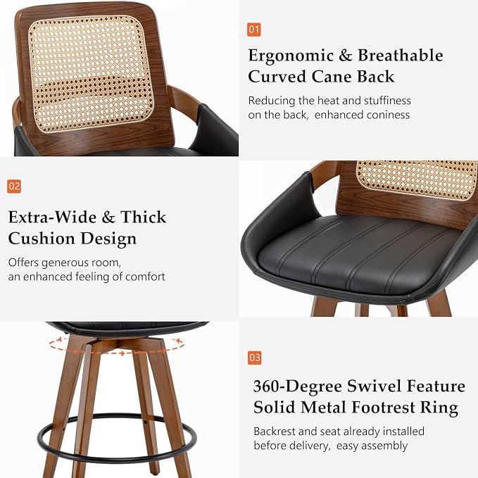 Bar Height Bar Stools Set of 2 - Image 3