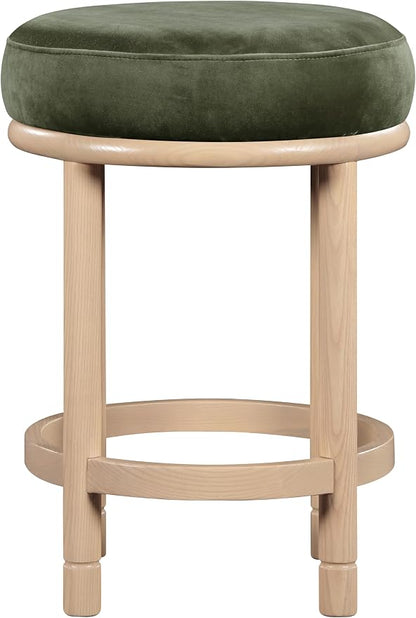 Meridian Furniture 976Green-C Monette Collection Art Deco Counter Stool - Image 4