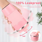 Sabary 4 Pack 16 oz Bulk Travel Coffee Mug with Lid Reusable Vacuum Insulated Coffee Tumbler Double Wall Thermal Stainless Steel Camping Tea Cup for Christmas Winter Drinks Employee Gift(Pink)