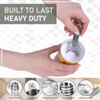Kaluns Stainless Steel Measuring Cups, Measuring Spoons,16 Piece Measuring Cups and Spoons Set Includes Leveler and Measurements Card, Heavy-duty, Heat and Rust Resistant