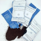 SARASOTA COFFEE & TEA CO. Packets, Pre Ground Coffee Packs, Premium 100Percent Colombian Medium Roast, Bulk Single Pot Bags for Drip Coffee Makers, (2 oz Bags, Pack of 36)