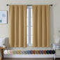 Simplebrand Ava Gold Short Blackout Curtains by Simplebrand