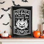Halloween Stencils for Painting 11.7”x8.26” Reusable Halloween Stencil A4 Skeleton Witch Black Cats Draw Templates for Wood Signs Walls Windows Door Mat Fabrics