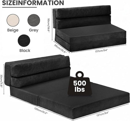 JUIKURY Folding Sofa Bed, Convertible Sleeper Chair - Image 2
