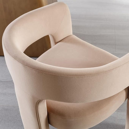 BESTANO Modern Velvet Fabric Upholstered Dining Chairs - Image 5