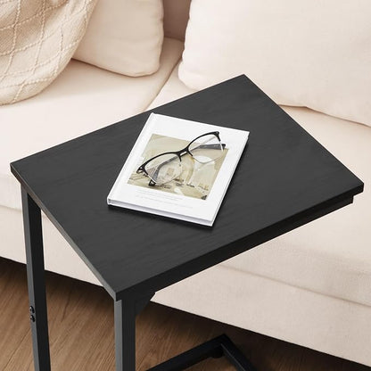 AMHANCIBLE C Shaped Side Table, End Tables Living Room Set of 2, Slide Under - Image 7