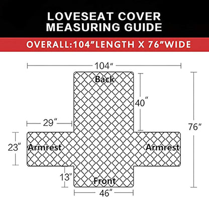 Easy-Going Reversible Couch Cover, 2 Cushion Sofa, Water Resistant Furniture Mat - Image 6