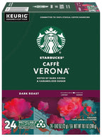 Starbucks Coffee K-Cup Pods, Caffè Verona, Dark Roast Coffee, Notes of Dark Cocoa & Caramelized Sugar, Keurig Genuine K-Cup Pods, 24 CT K-Cups/Box (Pack of 2 Boxes)