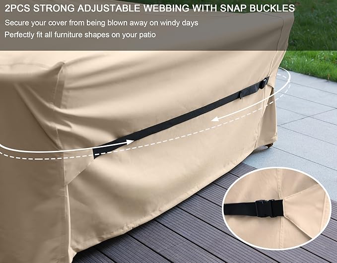 Patio Furniture Set Covers Waterproof Patio Conversation Sets Cover Outdoor - Image 5
