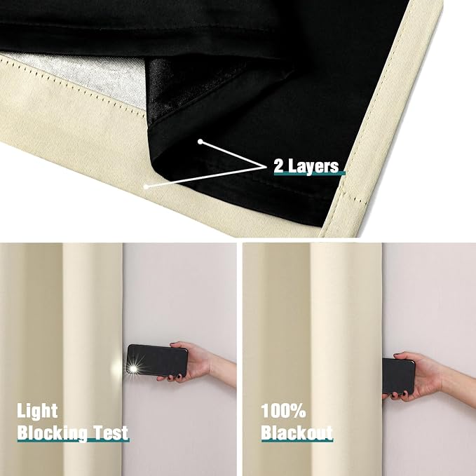 ChrisDowa 100% Blackout Curtains - Image 4
