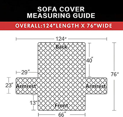 Easy-Going Reversible Couch Cover, 3 Cushion Sofa, Water Resistant Furniture Mat - Image 6