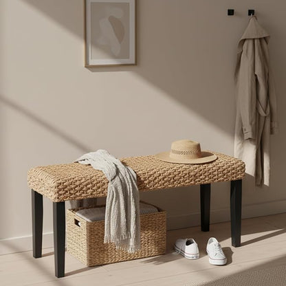 Solid Wood Acacia Indoor Bench - Image 4