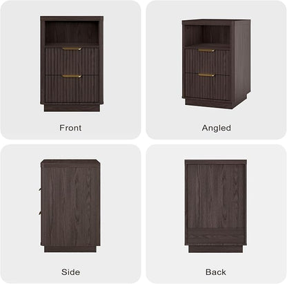 4-Piece Fluted Living Room Set Includes 31.5" Fluted Lift Top Coffee Table - Image 9