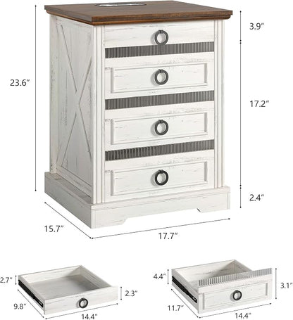 Farmhouse Night Stand Set 2 - Image 3