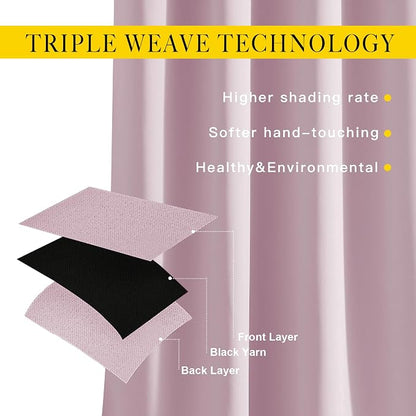 NICETOWN Room Darkening 78 inch Curtains - Image 3