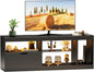 JUMMICO TV Stand, Entertainment Center LED Gaming TV Stand by JUMMICO