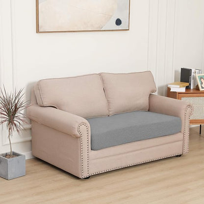 Easy-Going Stretch 1 Piece Loveseat Couch Cushion Cover - Image 2