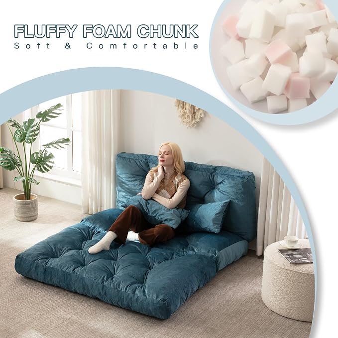 Folding Sofa Bed, Convertible Sleeper Chair - Image 3