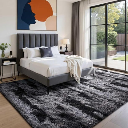 6x9 Ft Large Shag Rugs for Living Room Decor, Tie-Dyed Ultra Soft Fluffy Furry - Image 3