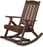 VINGLI Wooden Porch Rocking Chair, Heavy Duty Outdoor Rocking Chair by VINGLI
