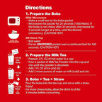 J WAY Instant Boba Bubble Pearl Milk Tea Kit with Authentic Brown Sugar Tapioca Boba, Ready in Under One Minute, Paper Straws Included - 3 Servings