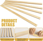 DIYOOHOMY 10 Pcs 17 Inch Rolling Pin Guides for Dough Thickness Polymer Clay Tools, Wooden Slab Roller for Clay, Clay Rolling Pin Depth Guide Pottery Ceramics Supplies