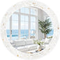 Tanmicoshomy Round Wall Mirror 24 Inch, Circle Mosaic Mirror by Tanmicoshomy