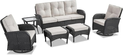 Belord 6 Pieces Wicker Patio Furniture Set - Image 3