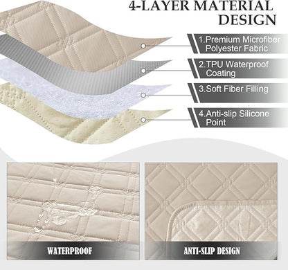 Genina Waterproof Recliner Chair Covers, Recliner Cover - Image 6