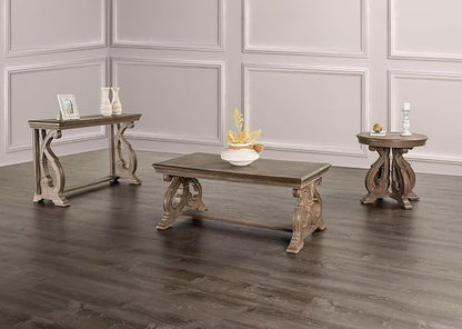 GOWE Traditional Style Sofa Table Solid Wood Structure Curved Scroll Legs - Image 6