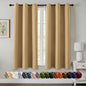 MIULEE Blackout Curtains for Bedroom 2 Panels 40 x 63 Inch Long Gold | Thermal by MIULEE