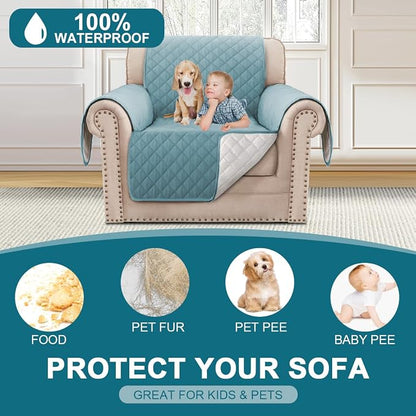 Turquoize 100% Waterproof Sofa Covers Chair Cover Slipcover Couch Protector - Image 2