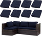8PCS Patio Cushion Covers.Patio Furniture Couch SeatSlipcovers | Washable by SUKAIKEQA
