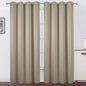 Blackout Curtains 52 x 84 Inch Long Beige Curtains Set of 2 Panels Room by Lemomo