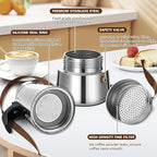Stovetop Espresso Maker, 6 cup Moka Pot, Italian Coffee Maker Percolator, Stainless Steel Espresso Pots, 300ml/10oz(Espresso Cup=50ml/1.7oz) Coffee Pot Cafe Maker for Induction Cookers, Hobs