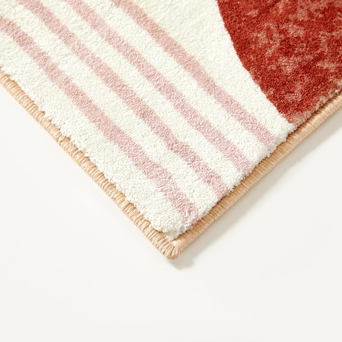 RoomTalks Mid Century Modern Washable Rug, Boho Cute Aesthetic 6x9 Area Rugs - Image 7